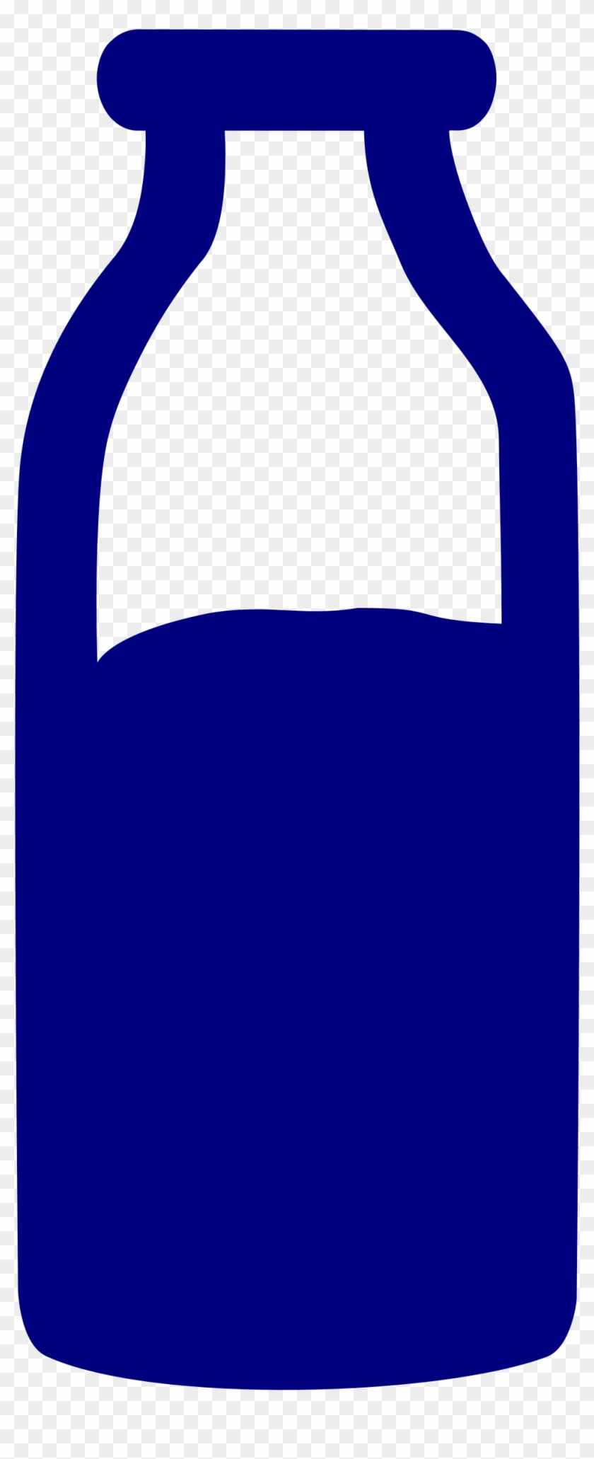 Glass Milk Bottle Clipart - Botella De Leche Vector Png Transparent Png