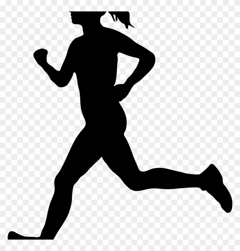 People Running Silhouette Png Clipart #2334758