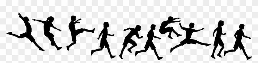 Kids Running Png - Salto Di Gruppo Clipart #2334942