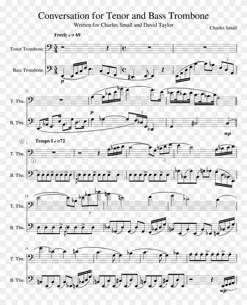 Clip Art Transparent Download Conversation For Tenor - Sheet Music - Png Download