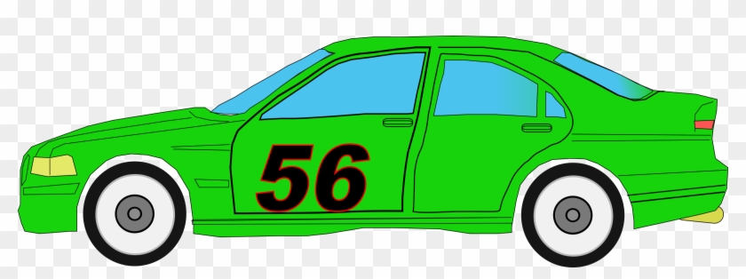 2293 X 750 2 - Green Race Car Clipart - Png Download #2335394