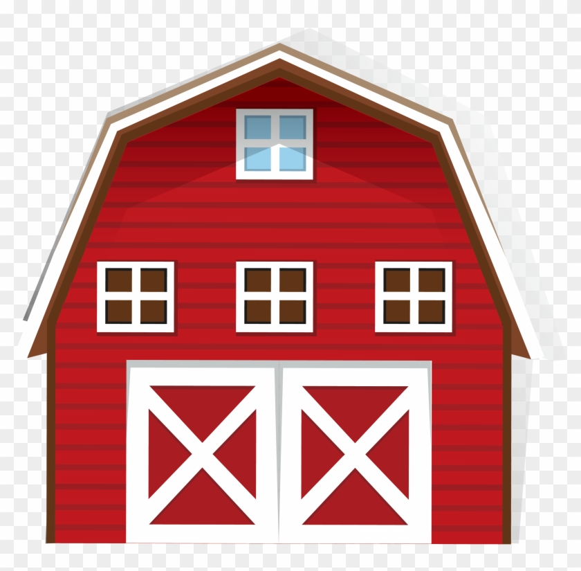 Barn Stock Photography Clip Art Red House Farm 3263 - Barn House Drawing - Png Download