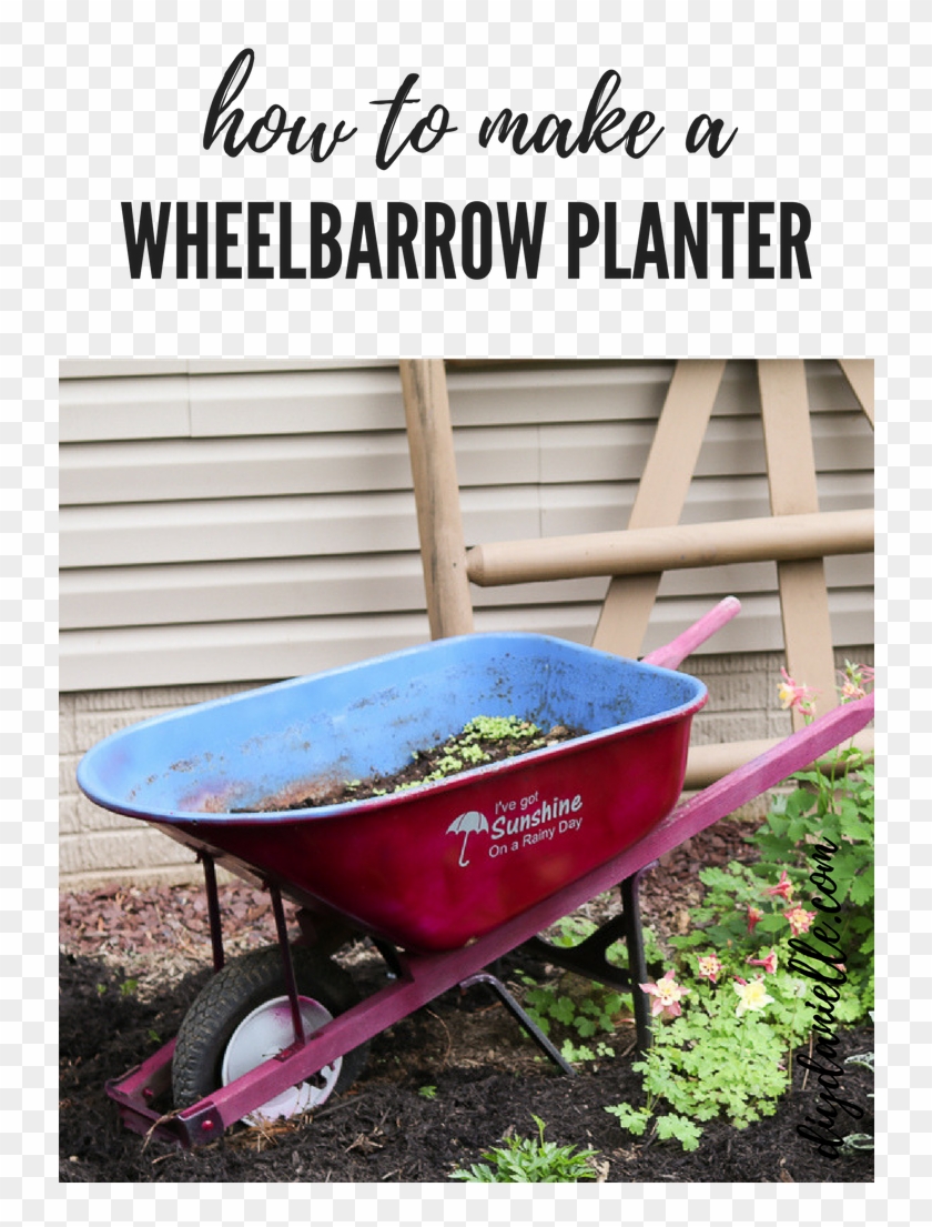 How To Make A Wheelbarrow Planter - Wheelbarrow Clipart #2335966