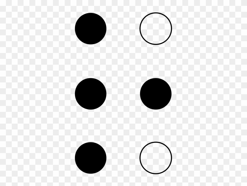 File - Braille R - Svg - Braille Letter R Clipart