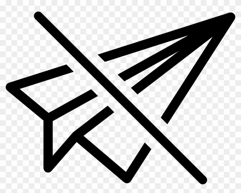 No Paper Plane Comments - Icon Clipart #2336536