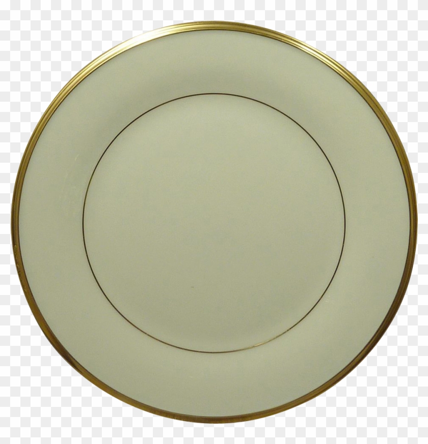 Lenox China Pattern Eternal Gold Trim Salad - Dinner Plate Transparent Background Clipart #2336582