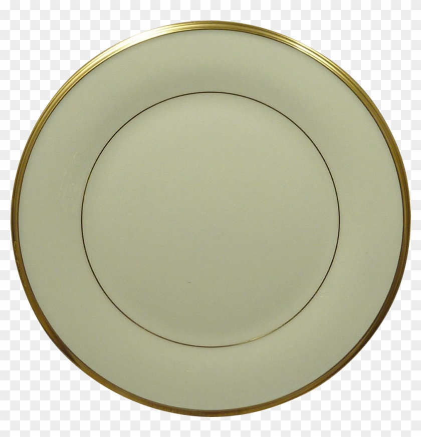 Lenox China Pattern Eternal Gold Trim Salad - Dinner Plate Transparent Background Clipart