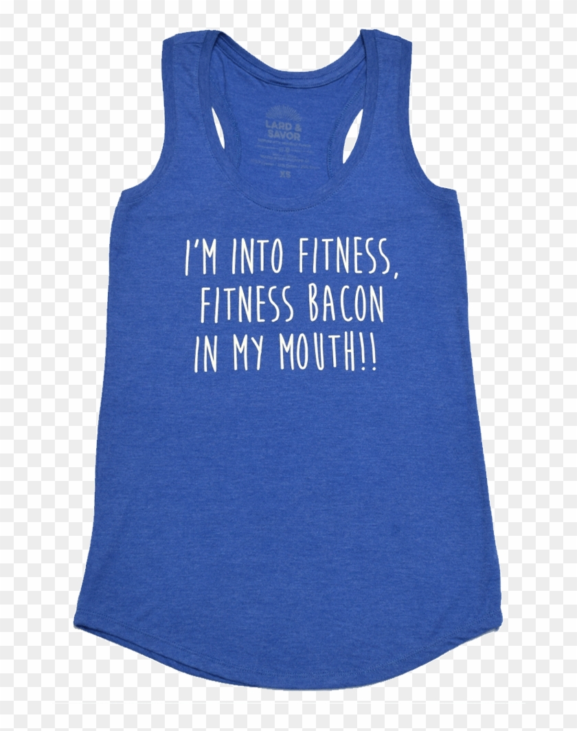 Fitness Bacon Tank Top Ladies Lard & Savor Funny T-shirts, - Active Tank Clipart