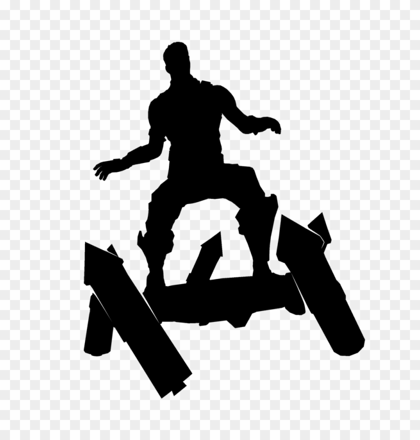 Check Out The New Lebron, Superhero-themed Skins - Fortnite Silhouette Clipart #2336854