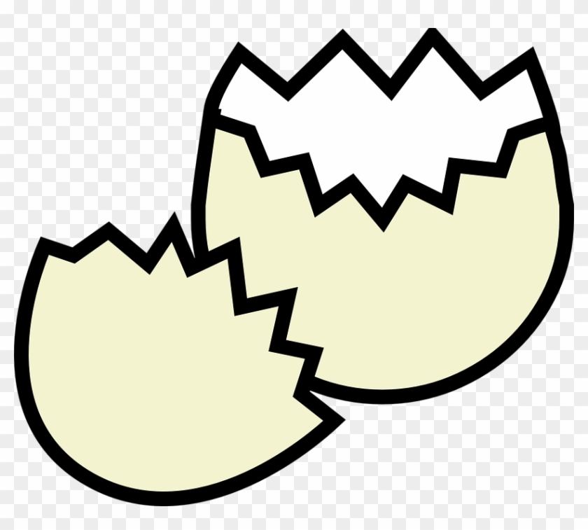 Crack Vector Graphics Pixabay Download Free Images - Cracked Egg Shell Clipart - Png Download