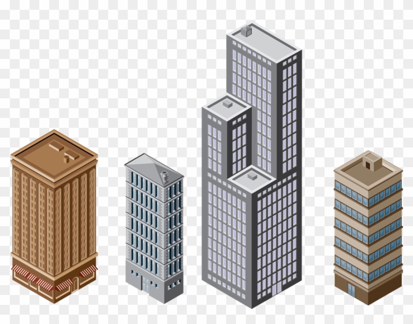 Office-buildings - Commercial Building Clipart
