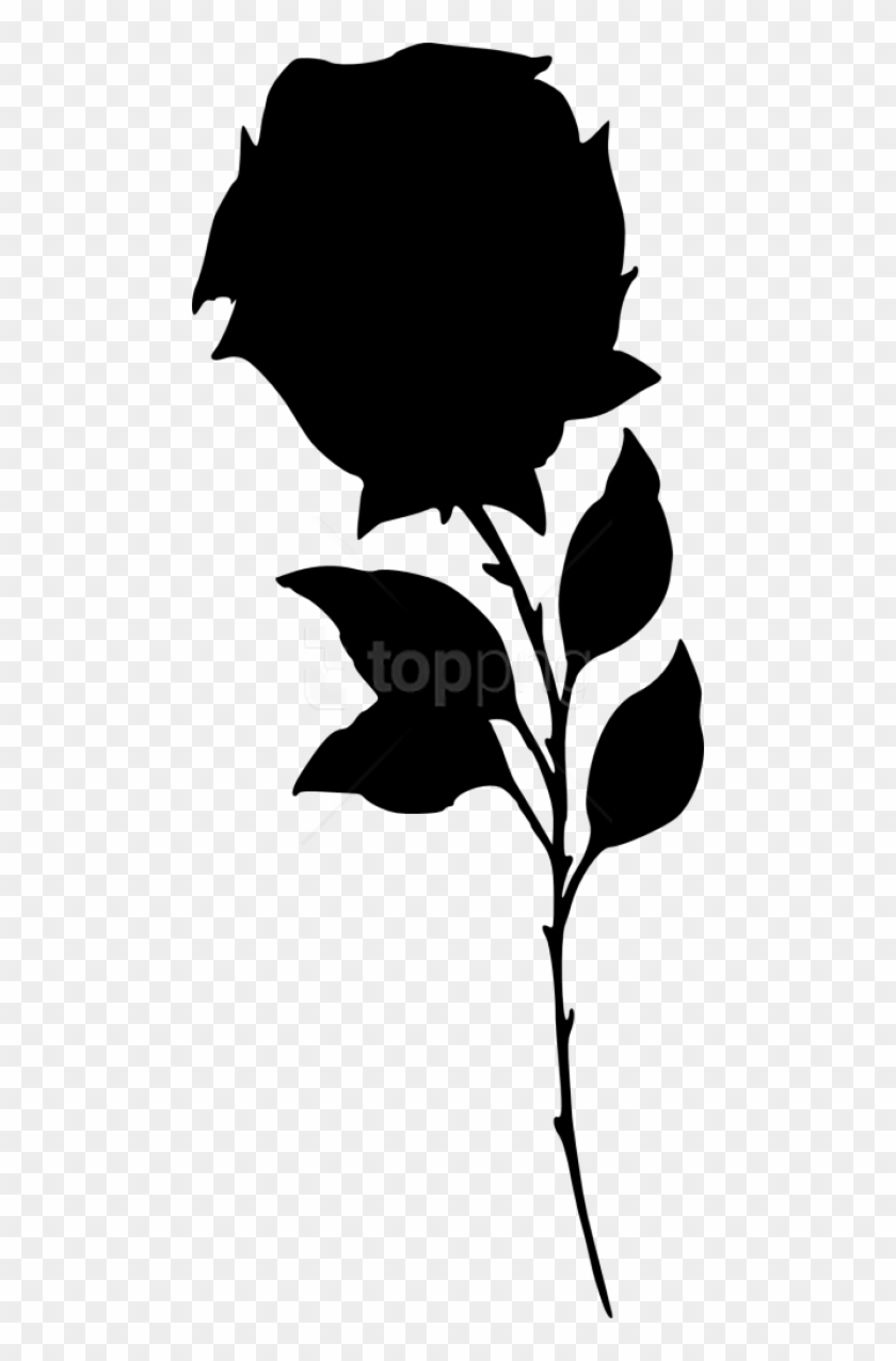 Free Png Rose Silhouette Png Images Transparent - Silhouette Clipart