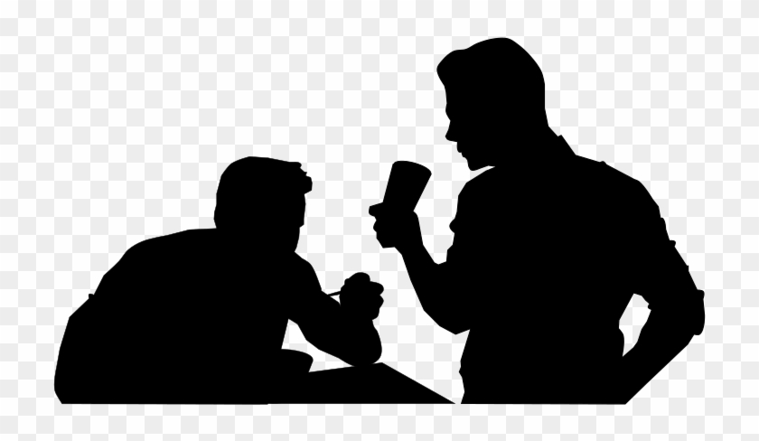 People Png Silhouette Eating Clipart