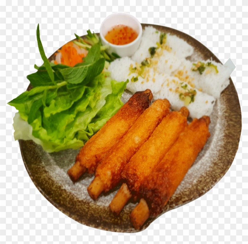 Steam Woven Rice Vermicelli With Prawn Sugar Cane - Nem Rán Clipart #2338396