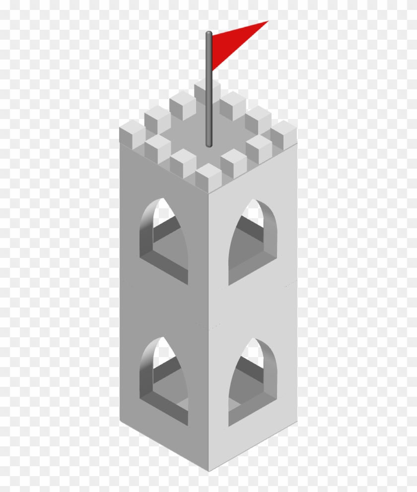 Png Transparent - 3d Isometric Drawing Of A Watchtower Clipart