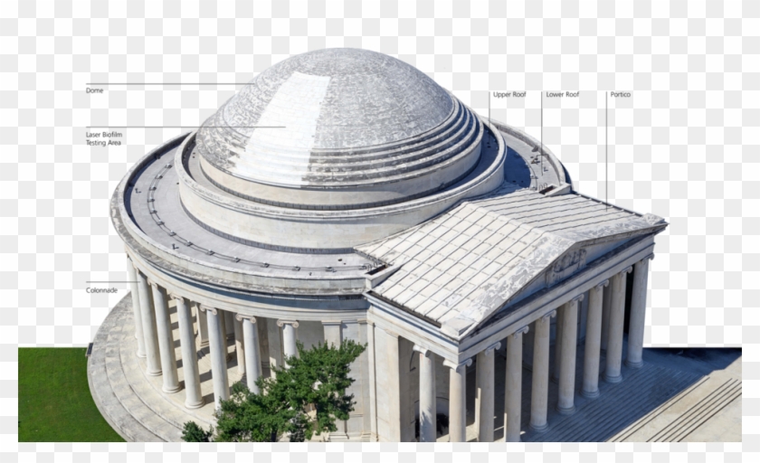 National Park Service Begins Roof Restoration, Laser - Thomas Jefferson Memorial Architect Clipart #2338434