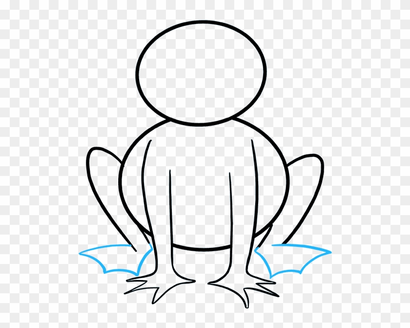 Simple Frog Drawing Drawing Frog Simple Transparent - Line Art Clipart #2338630