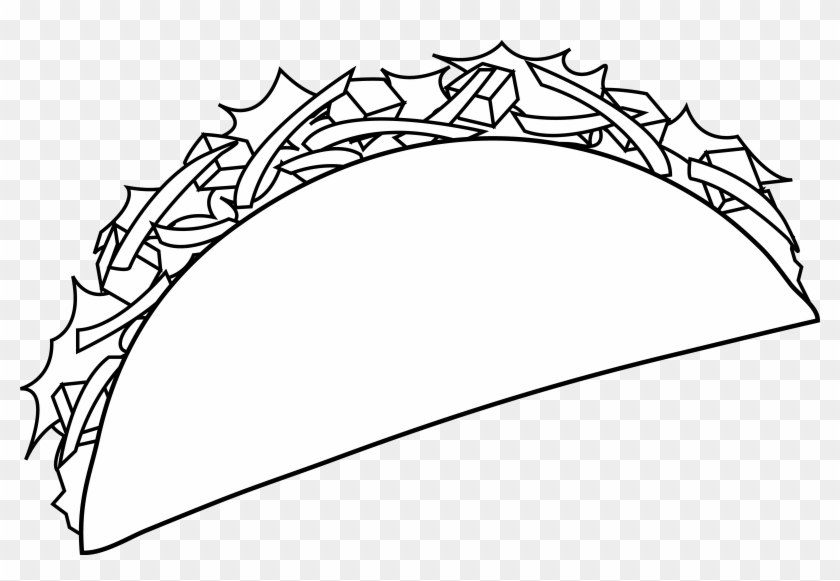 Png Download Huge - Taco Clip Art Black And White Transparent Png
