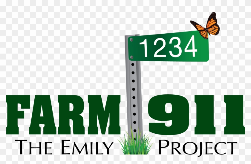 Cropped Farm 911 Logo Fnl 3 - Brush-footed Butterfly Clipart