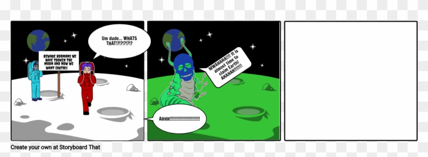 Invasions Of The Aliens - Cartoon Clipart