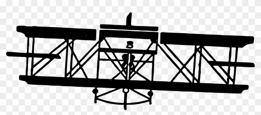 This Free Icons Png Design Of Vintage Airplane - Wright Brothers Airplane Black And White Clipart #2340006