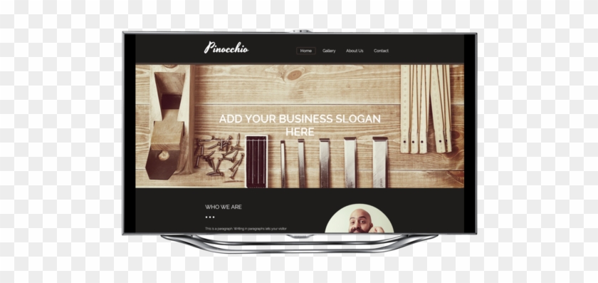 Pinocchio Template Desktop View - Lcd Tv Clipart