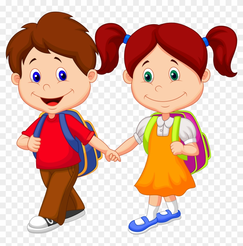 Walking To School Search Result Cliparts For Walking - School Kids Png Transparent Png #2340334