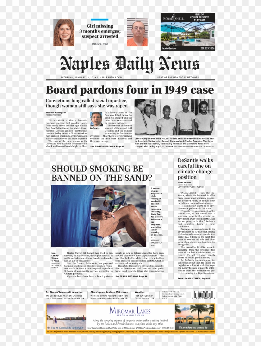 State Senator Says Yes, Get Butts Off The Beach, Meaning - Naples Daily News Clipart