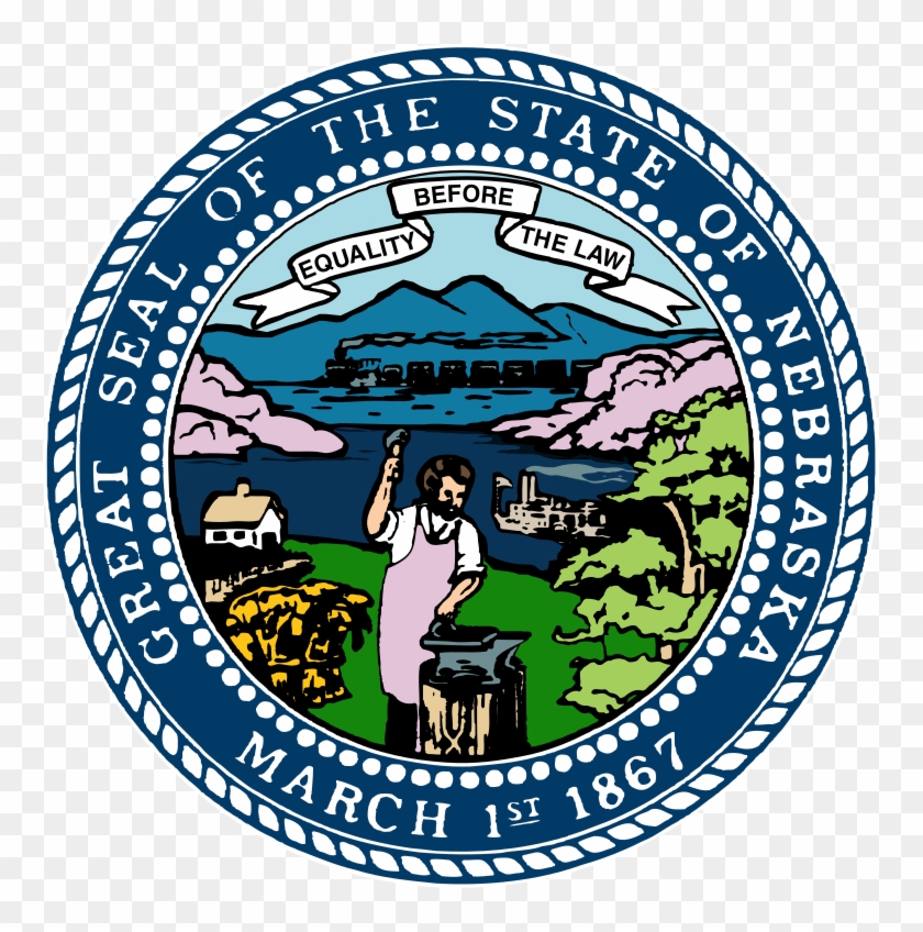 File Of Nebraska Svg Wikipedia Fileseal Nebraskasvg - Nebraska Flag Upside Down Clipart #2340821