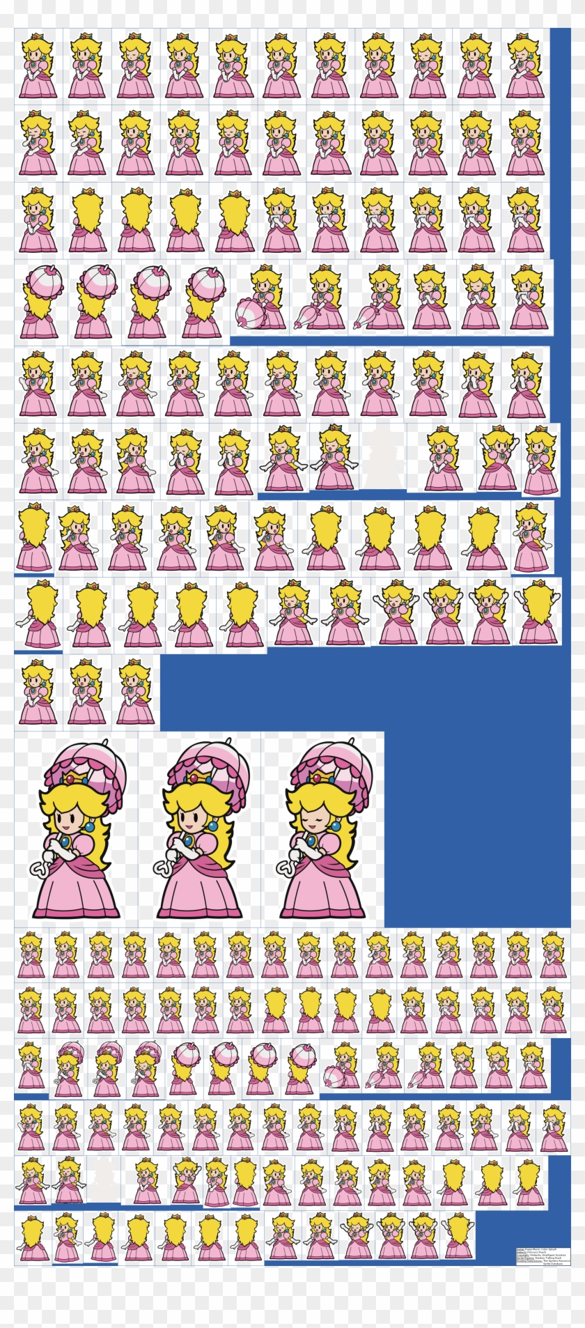 Princess Peach Clipart Wii U - Paper Mario Color Splash Princess Peach - Png Download