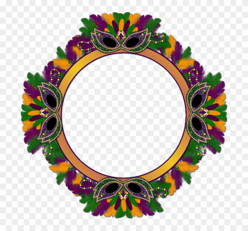 Mardi Gras Frames - Mardi Gras Frame Clip Art - Png Download #2342080