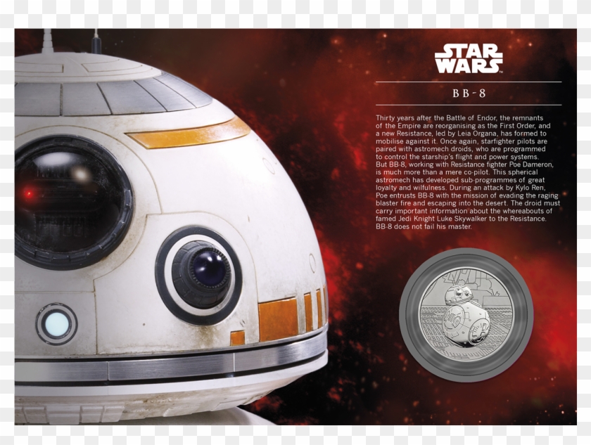 Star Wars™ Bb8 Silver Proof Medal Cover - Star Wars Clipart #2342242