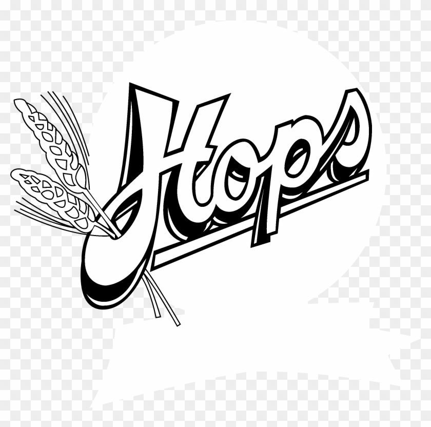 Hops Logo Black And White - Wisconsin Hops Clipart #2342467