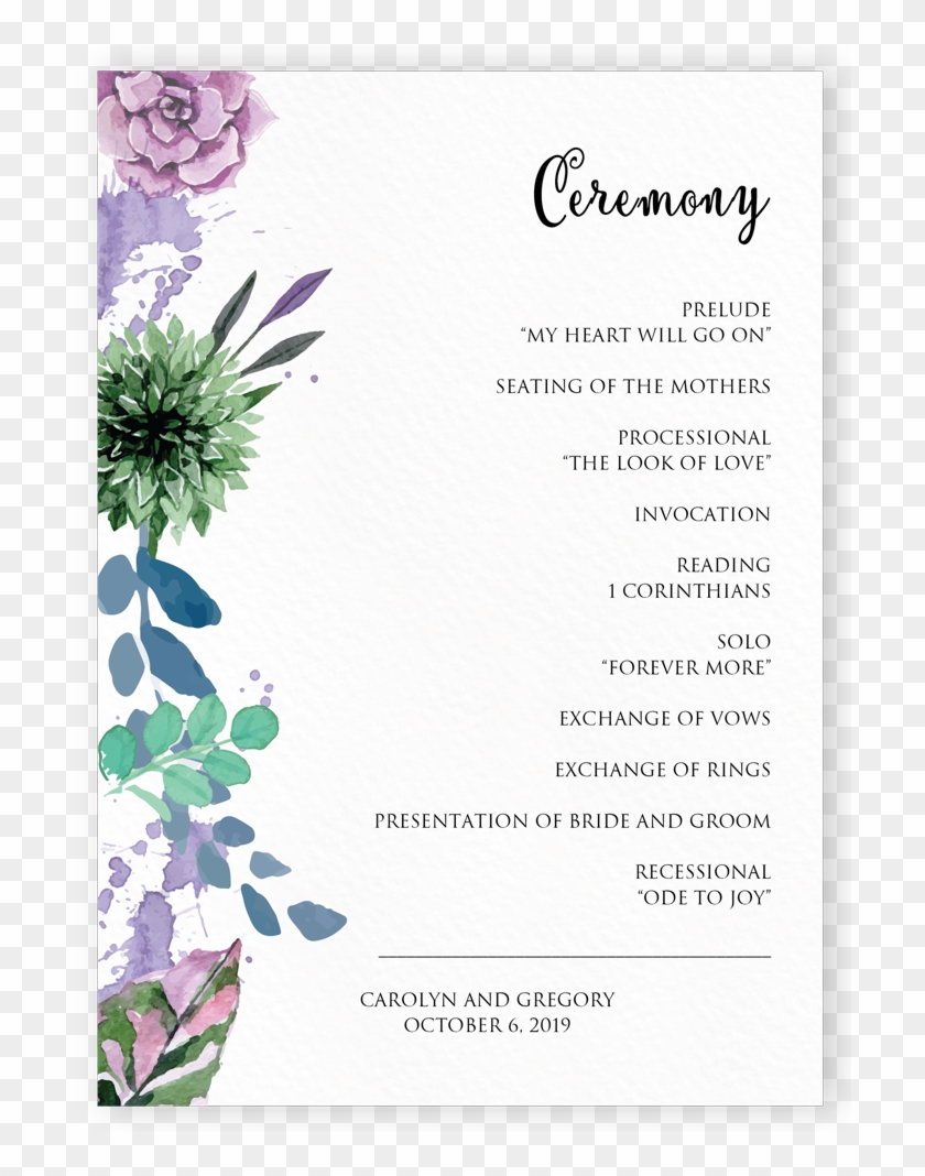 Program Watercolor Painting - Verbena Clipart #2342529