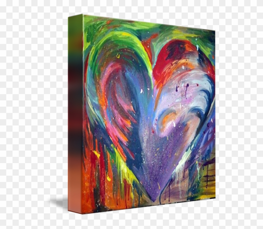 Heart By Corey Murray - Acrylic Tie Dye Painting Clipart