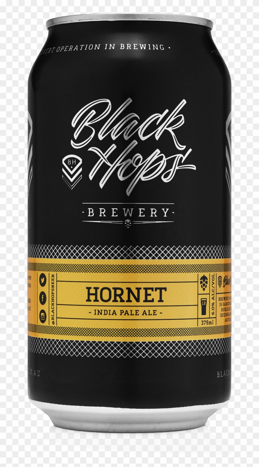 Black Hops Hornet India Pale Ale Cans 375ml - Black Hops Hornet Ipa Clipart #2342616