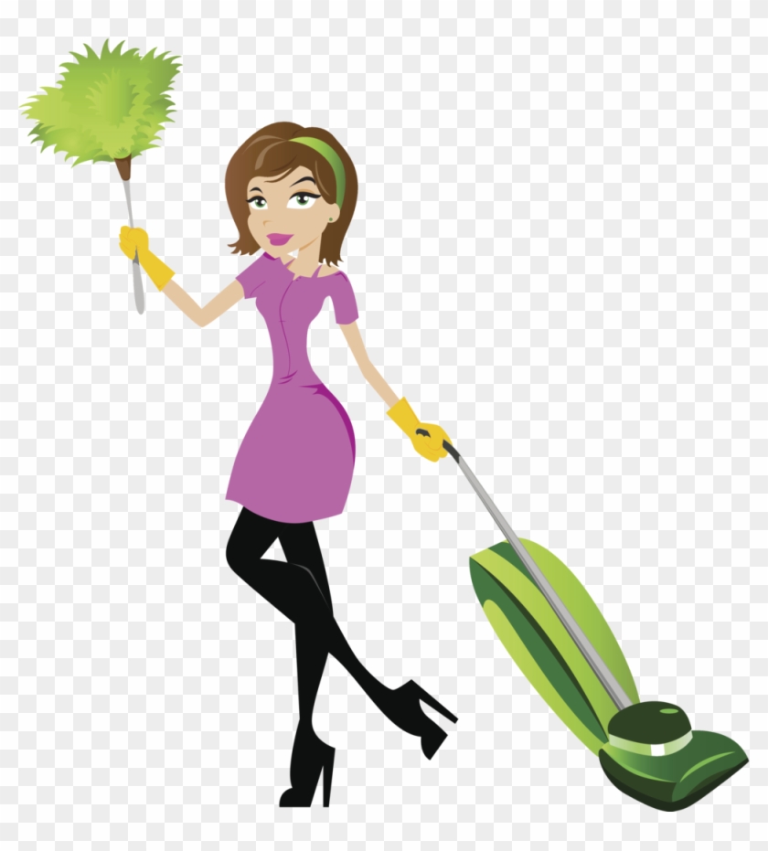 Huggins Cleaning Service Llc Graphic Royalty Free Library - House Cleaning Lady Clip Art - Png Download