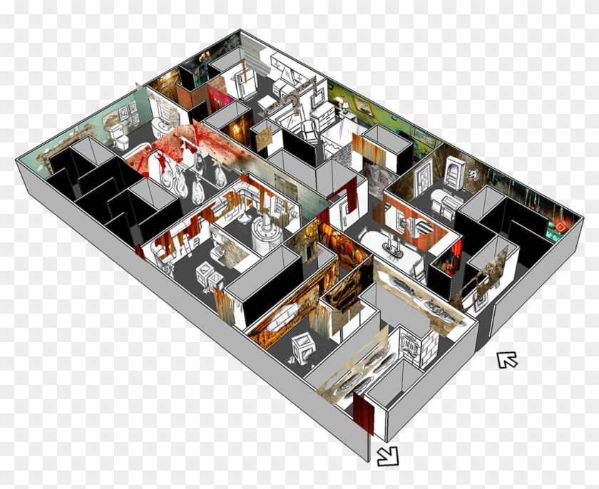 Have Our Team Come To Your Haunt And Totally Renovate - Floor Plan Clipart #2342876