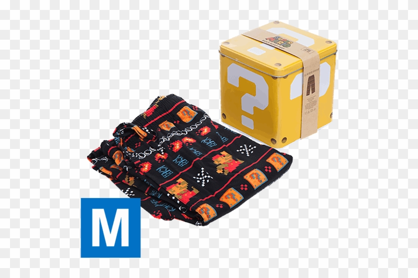 Super Mario 8-bit Lounge Pants With Collectors' Tin - Box Clipart