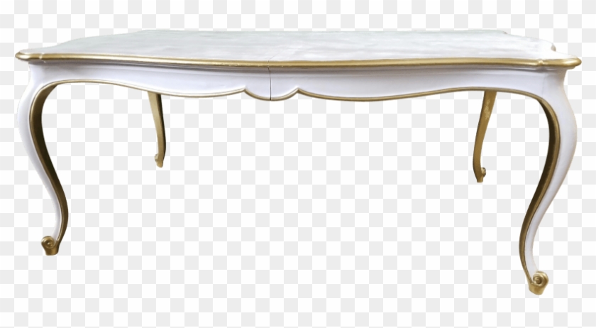 French White & Gold Sweetheart / Dessert Table - Coffee Table Clipart