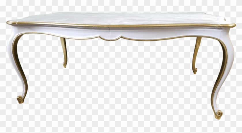 French White & Gold Sweetheart / Dessert Table - Coffee Table Clipart #2344129