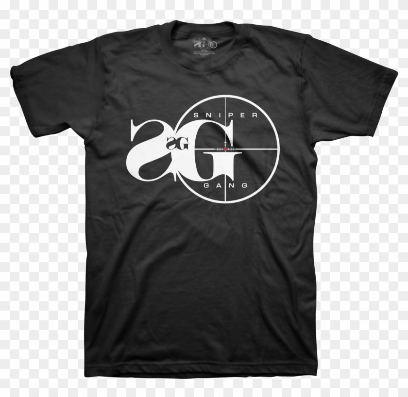 Sniper Gang Logo Blk &ndash Apparel - Nothing Shocking T Shirt Clipart #2344757