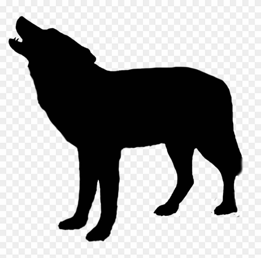 Wolf Silhouette - Pug Silhouette Clip Art - Png Download #2344918