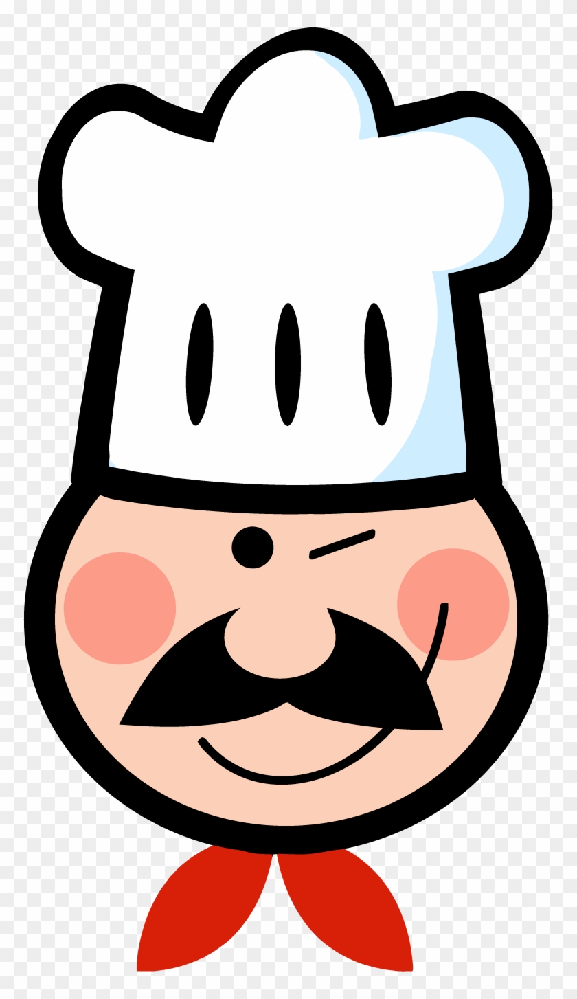 Png 4273 Winked Chef Man Face Cartoon Logo Mascot - Chef Logo Cartoon Clipart