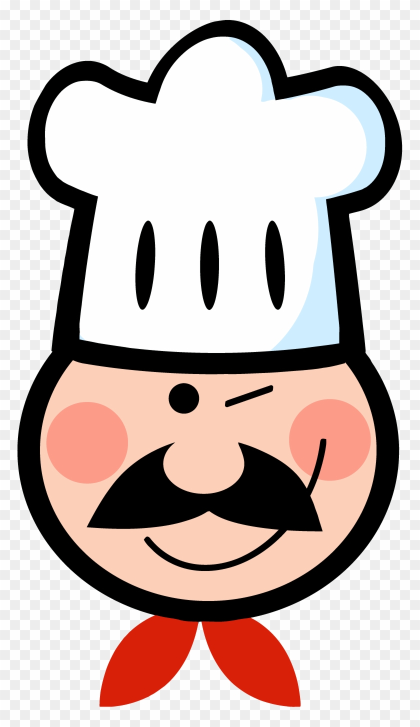 Png 4273 Winked Chef Man Face Cartoon Logo Mascot - Chef Logo Cartoon Clipart #2345514