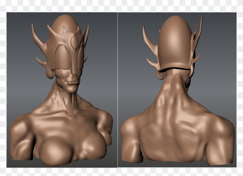 Alien Head Mud Box Modle, I Tryed To To To The Theme - 3d Modeling Clipart