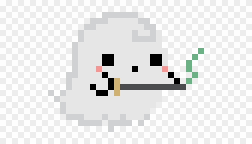 Kawaii Pixel Ghost Stickers Messages Sticker-2 - Plain Profile Clipart #2345936