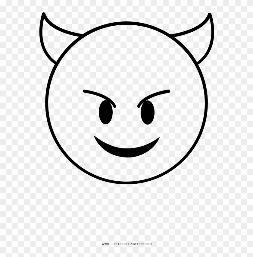 Evil Coloring Page - Cute Devil Clipart