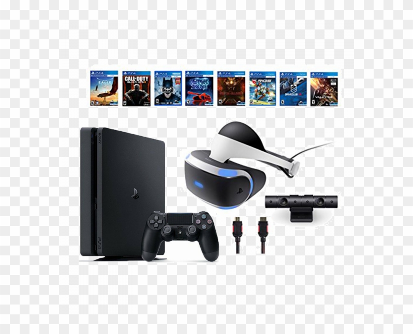 Playstation Vr Bundle 10 Items - Ps4 Vr Headset Games Clipart