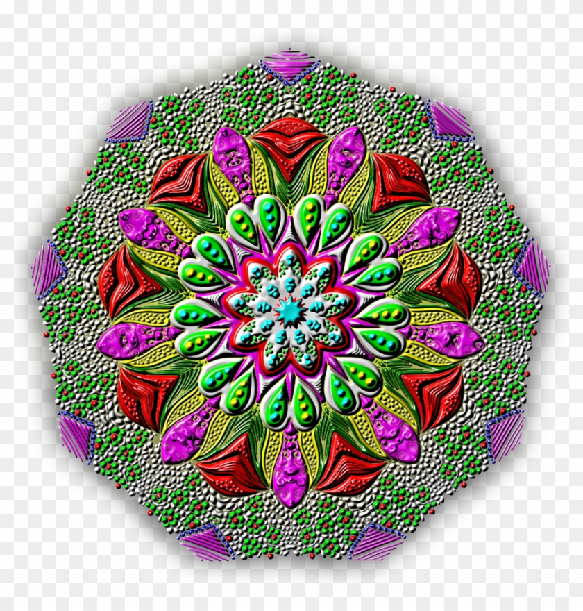 Peacock Feathers Mandala By - Circle Clipart